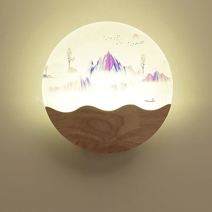 Đèn tường MONSKY Led trang trí cao cấp (Hoa lan tím)