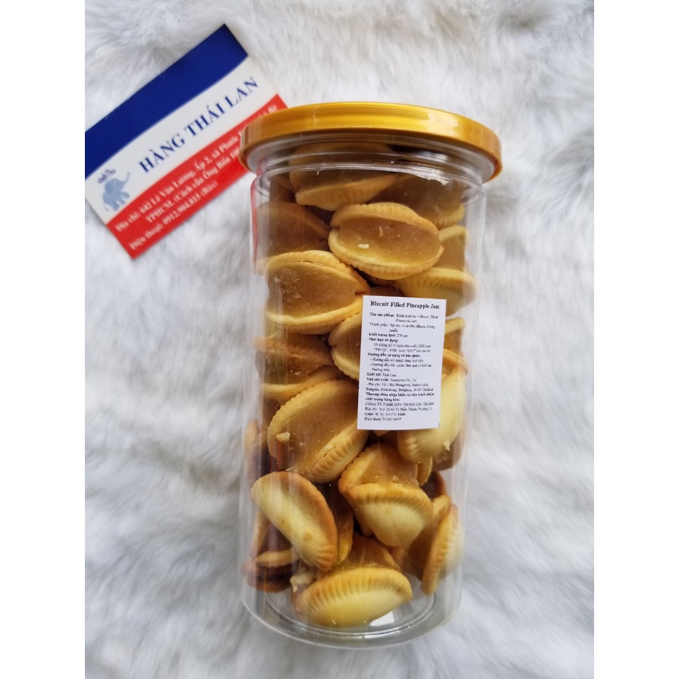 Bánh quy nhân khóm  192gram Thái Lan