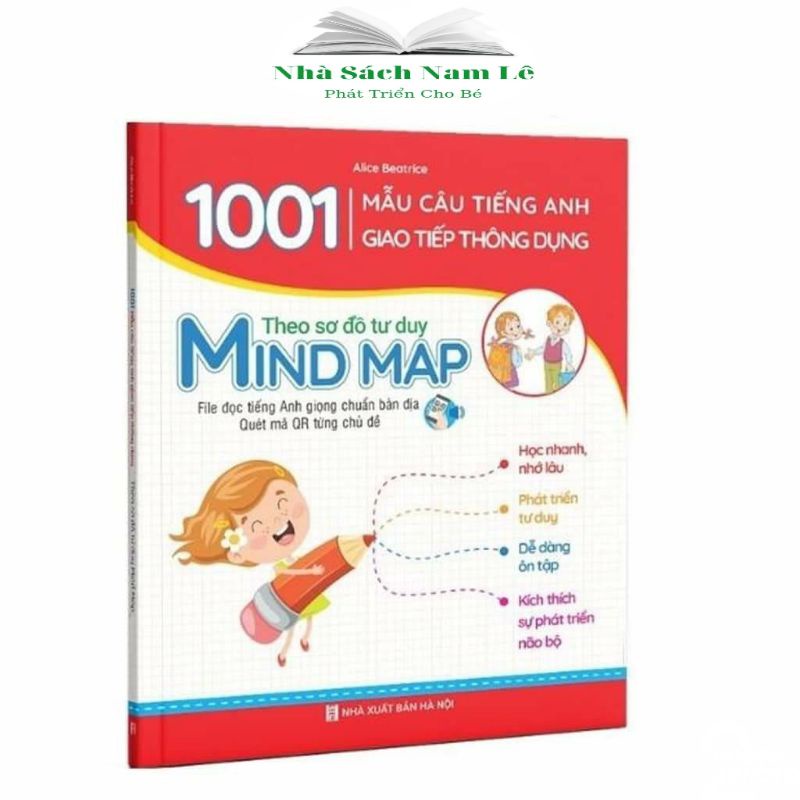 Sách - 1001 Mẫu Câu Tiếng Anh Giao Tiếp Thông Dụng - Theo Sơ Đồ Mind Map