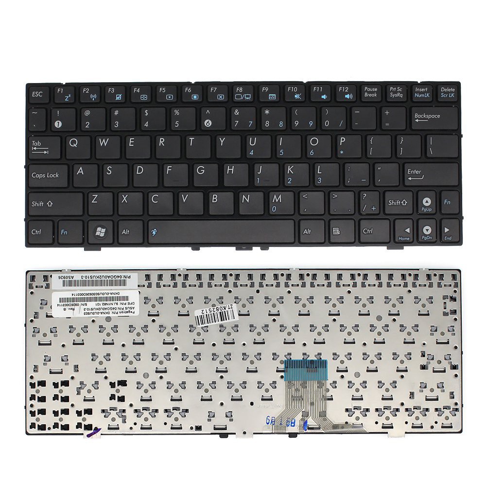 Bàn phím laptop Asus Eee PC 1000H 1000HE 1002HE TRẮNG ĐEN