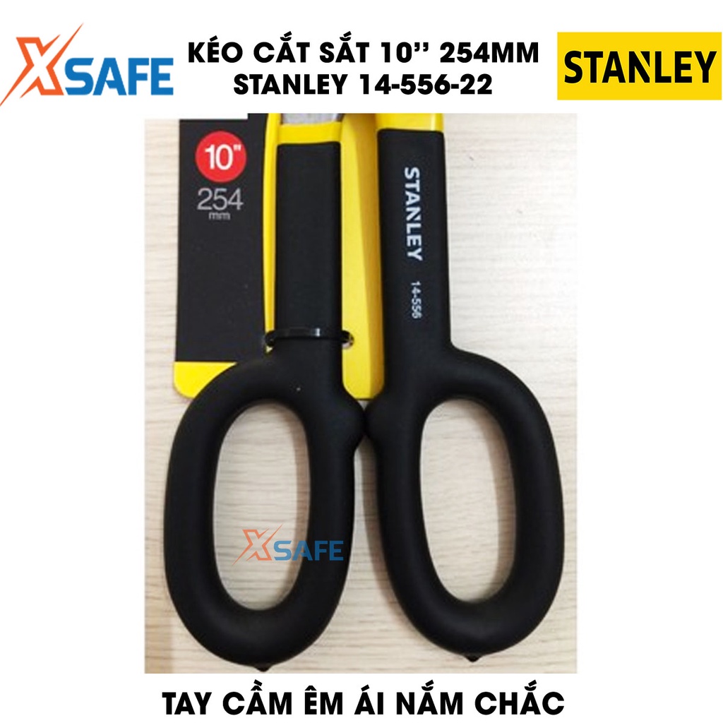 Kéo cắt sắt STANLEY gia công hợp kim thép cứng cáp Kéo cơ khí Stanley tay cầm êm ái chắc chắn, cắt được nhiều chất liệu