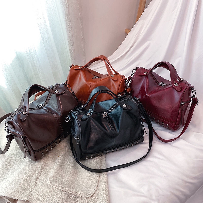 Ready stock túi đeo vai dành cho nữ Xách Nữ Da Pu Cỡ Lớn Sang Trọng