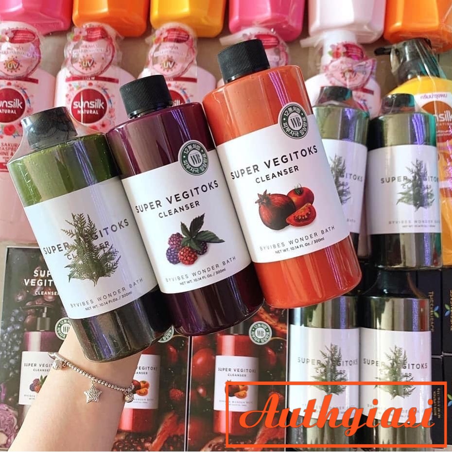 Sữa rửa mặt rau củ Byvibes Wonder Bath Super Vegitoks Cleanser sủi bọt thải độc 200-300ml | BigBuy360 - bigbuy360.vn
