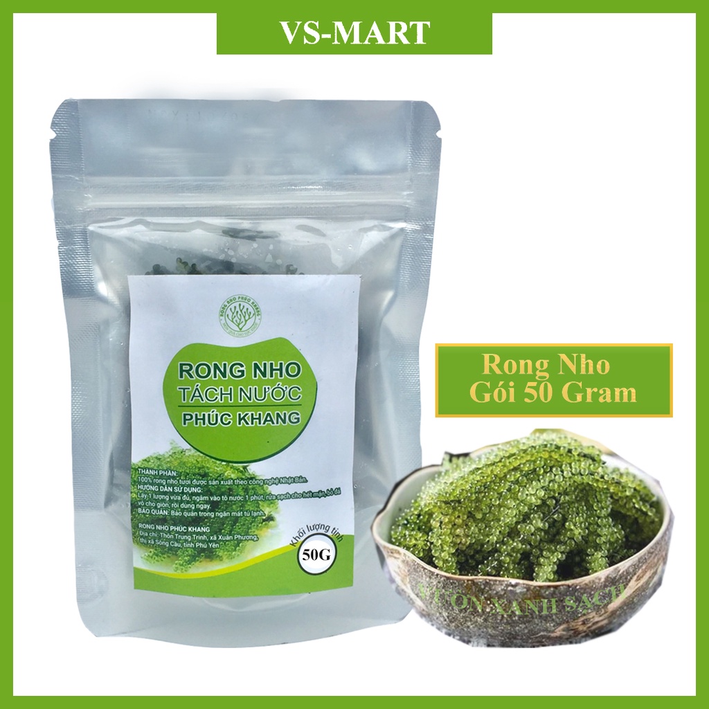 Rong nho tách nước (50g nở 150G)NHA TRANG -KHÁNH HÒA /Sốt mè rang KEWPIE gói nhỏ 15m /Công nghệ tách nước nhật bản
