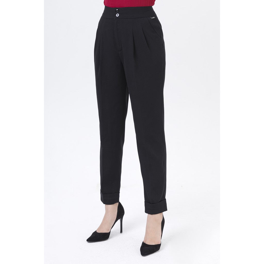 Quần côn baggy gấu lơ vê LAMER L64K19Q012-S1400 (Đen) | BigBuy360 - bigbuy360.vn