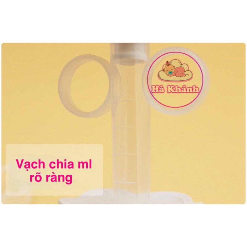 Dụng cụ uống thuốc, uống sữa chống sặc an toàn cho bé 5ml kèm cốc đựng