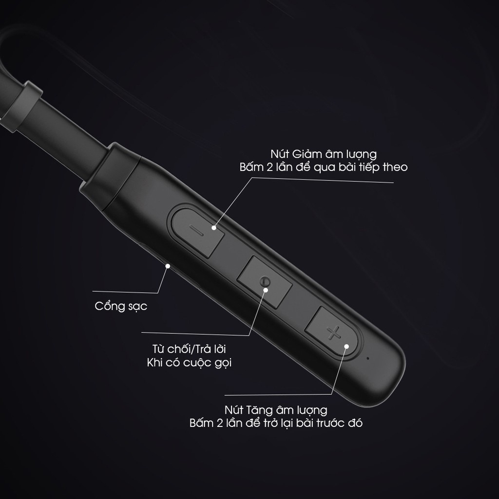 Tai nghe bluetooth thể thao Lanex W17 chính hãng