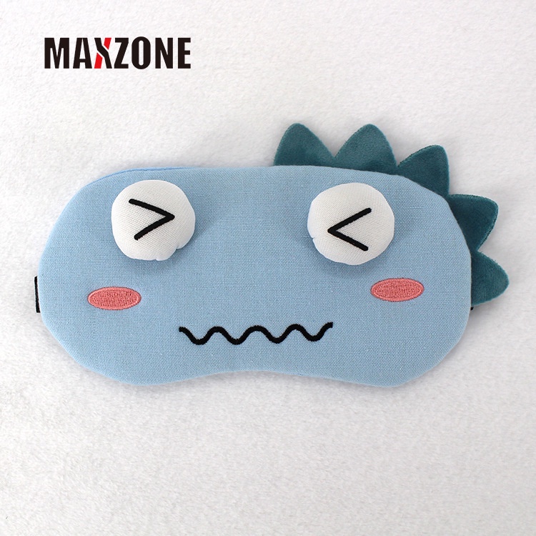 Maxzone Mặt Nạ Ngủ Che Mắt Họa Tiết Khủng Long Hoạt Hình Dễ Thương Giúp Ngủ Ngon Hơn