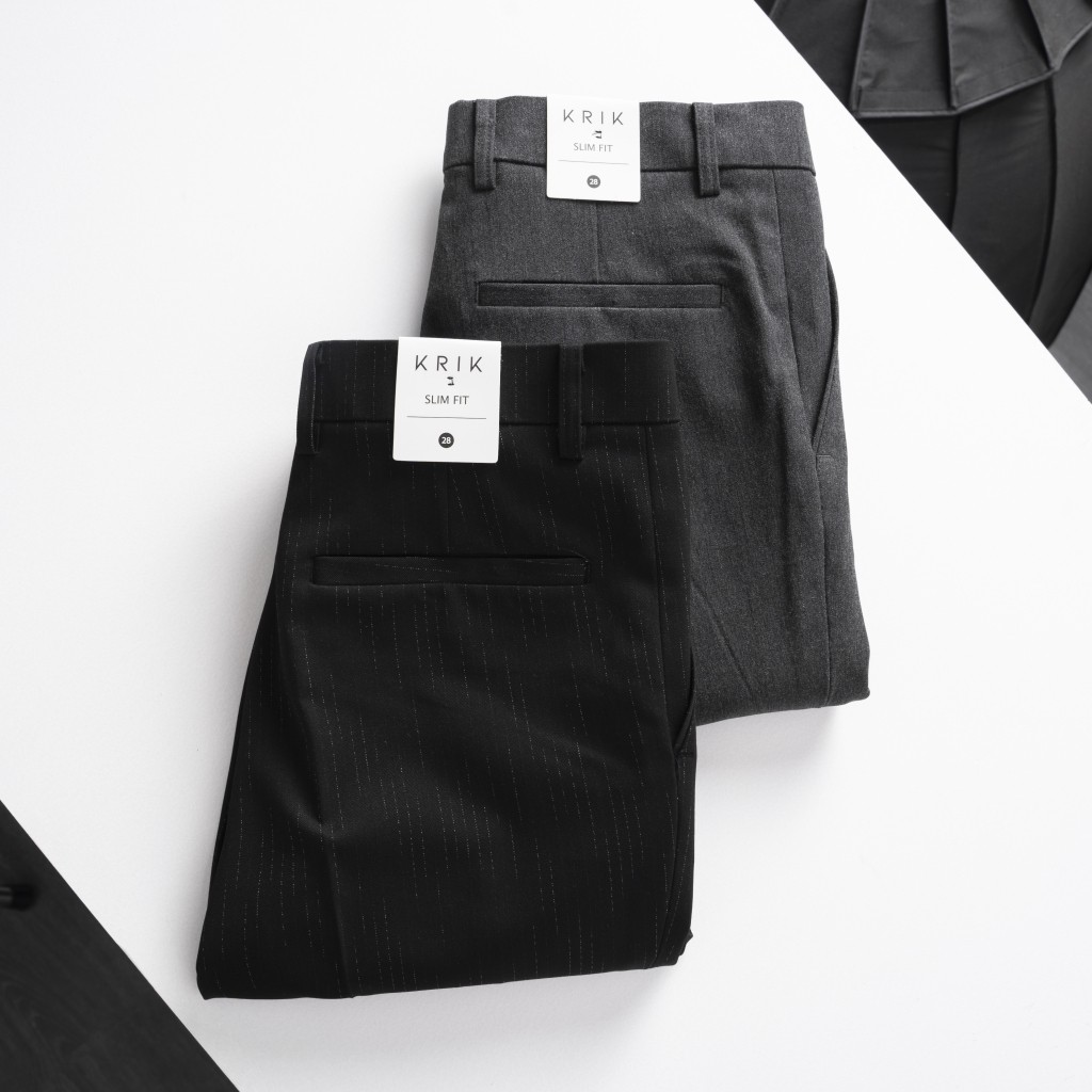 Quần Âu Nam KRIK Dáng Côn Có Họa Tiết Kẻ 8055 | BigBuy360 - bigbuy360.vn