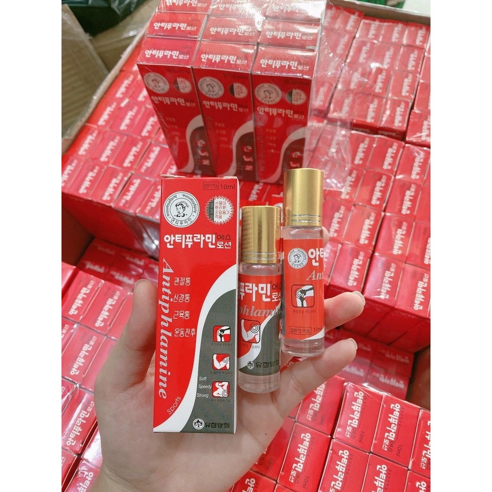 Dầu nóng Hàn Quốc dạng lăn, thơm - nóng 10ml date 2025