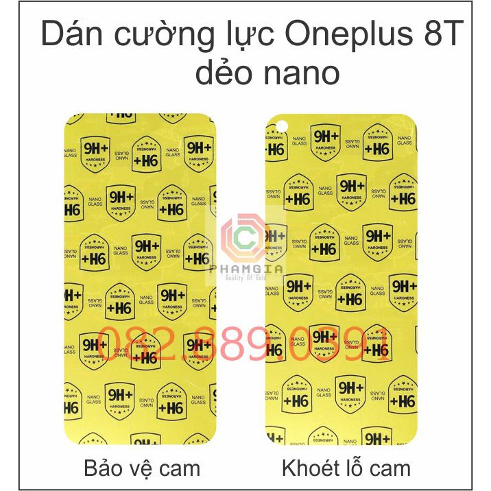 Dán cường lực Oneplus 8T 5G dẻo nano
