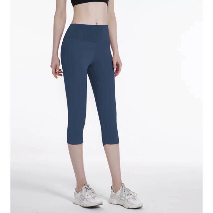 Quần Tập Gym Yoga Nữ LUHAZO Lửng Gen Bụng Nâng Mông Co Giãn Thấm Hút Mồ Hôi Ôm Body HÀNG QUẢNG CHÂU T3 MT7FK TK3T102