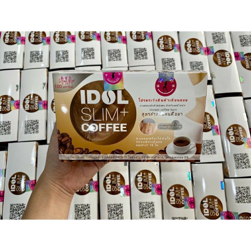 Cà Phê Giảm Cân Idol Slim Coffee Thái lan, Giảm Mạnh, Giảm 3-5kg tùy theo cơ địa ( hộp 10 gói )