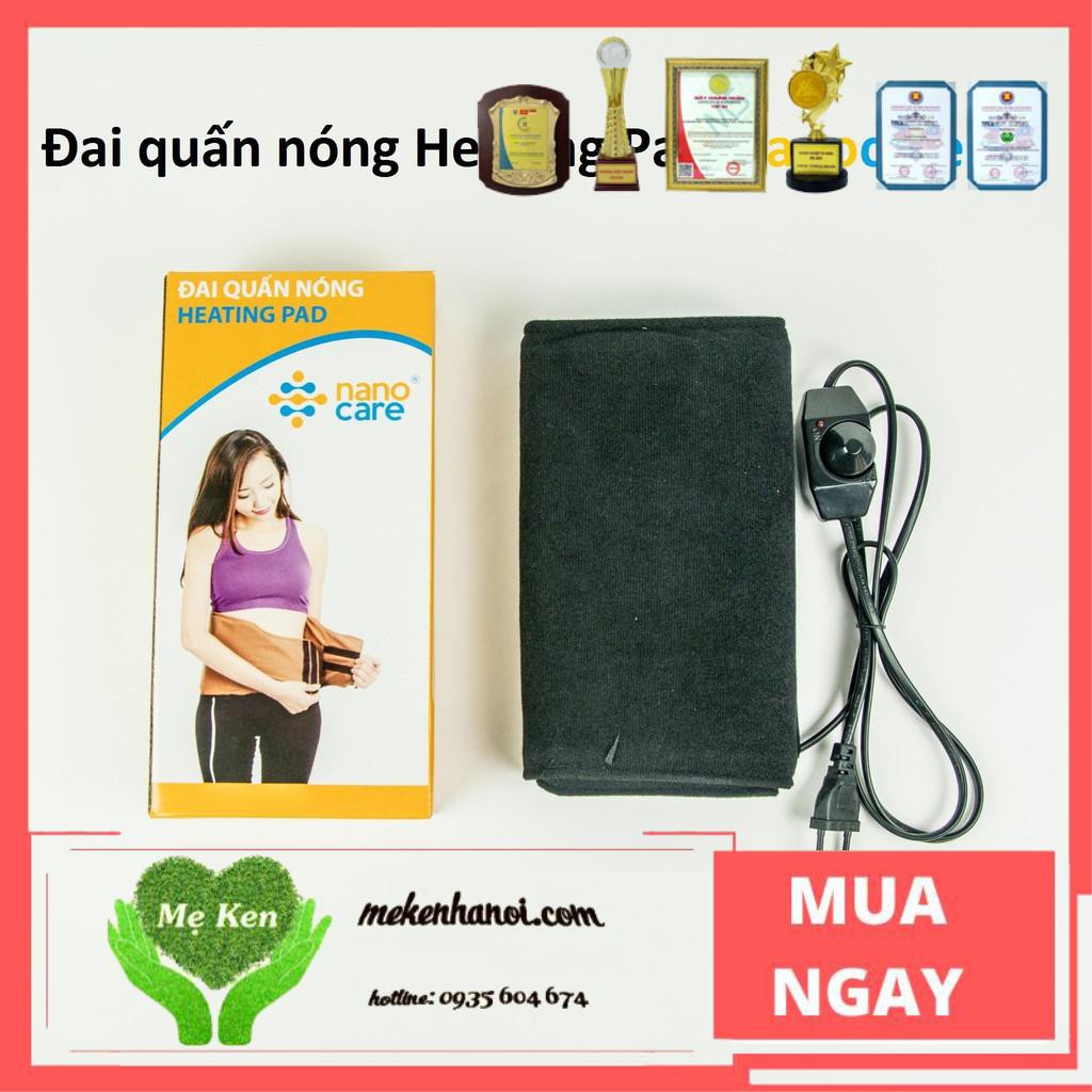 Đai quấn nóng Nano care giảm mỡ bụng đùi - thon gọn vóc dáng sau sinh - bảo hành 6 tháng