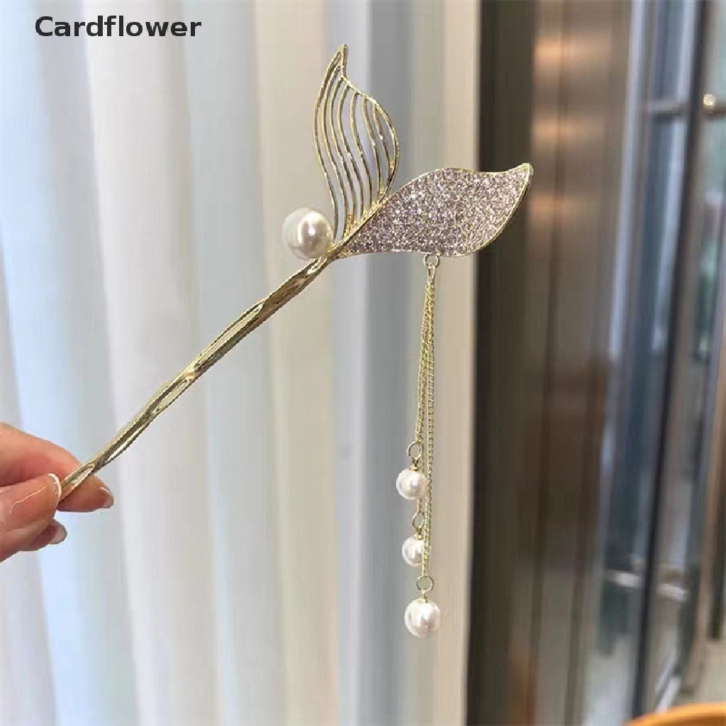 Trâm Cài Tóc Hình Hoa Đính Ngọc Trai Giả Phong Cách Trung Quốc