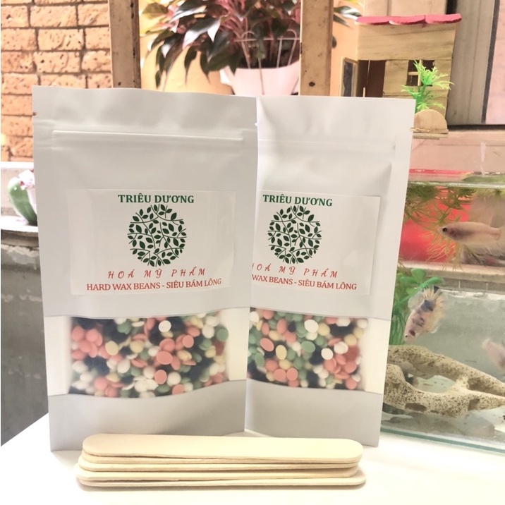 COMBO - 200gr SÁP TẨY LÔNG TRIÊU DƯƠNG + 5 QUE LẤY SÁP