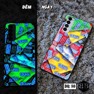 Ốp lưng kính dạ quang oppo reno 4 pro 4g phát sáng trong đêm hinh durex