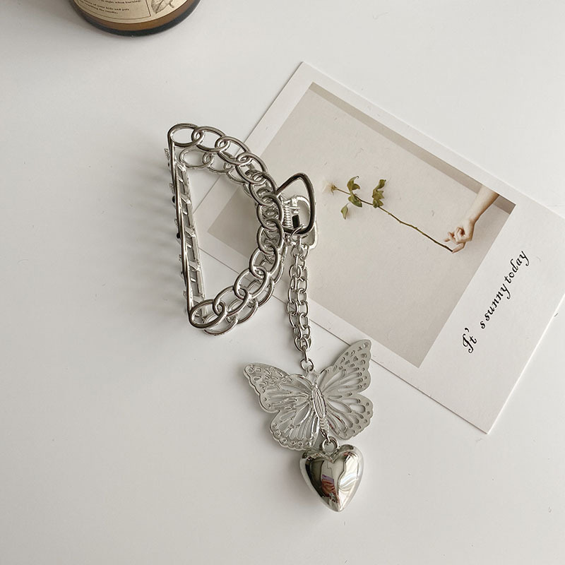 Women's Korean alloy metal butterfly hair clip