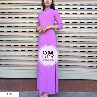 Áo dài trơn các màu cổ 2 phân