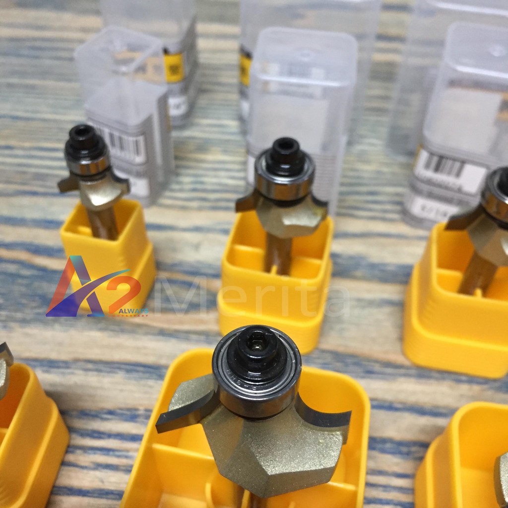 Mũi phay gỗ vát cạnh tròn lồi cốt 1/4"  ARDEN - Made in TAIWAN - Giá 1 mũi