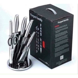 Bộ dao nhật inox 6 món cao cấp kèm khay