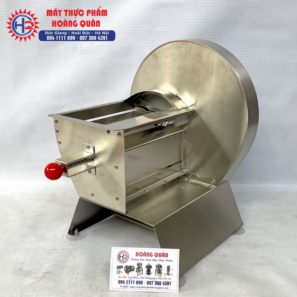 Máy thái lát mỏng trái cây, củ quả INOX QUAY TAY