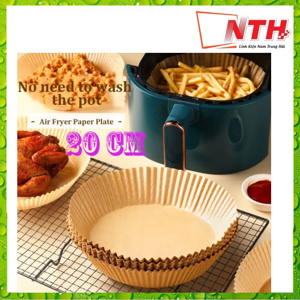 SET 50 CÁI GIẤY NẾN VÀNG LÓT NỒI CHIÊN KHÔNG DẦU
