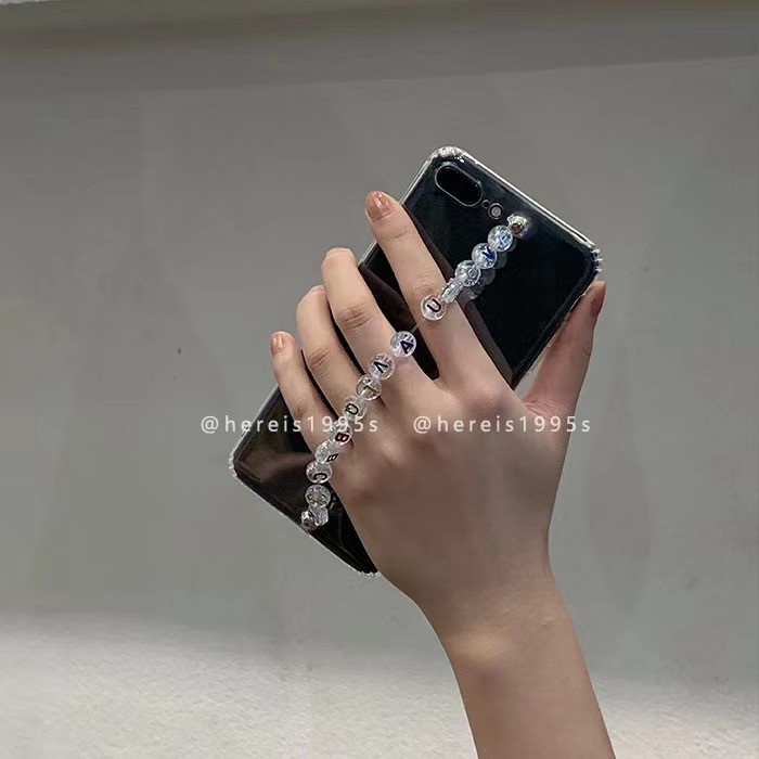 Ốp điện thoại TPu phối chuỗi đính hạt cầm tay thời trang cho Iphone7 7 Plus8 8plus Xr X / Xs Xs Max 11 11 Pro 11 Pro Max