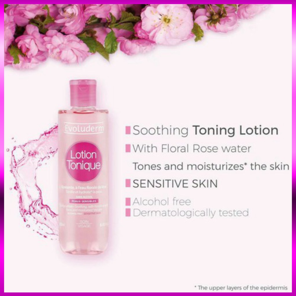 Nước hoa hồng giữ ẩm Evoluderm Lotion Tonique 250ml | BigBuy360 - bigbuy360.vn