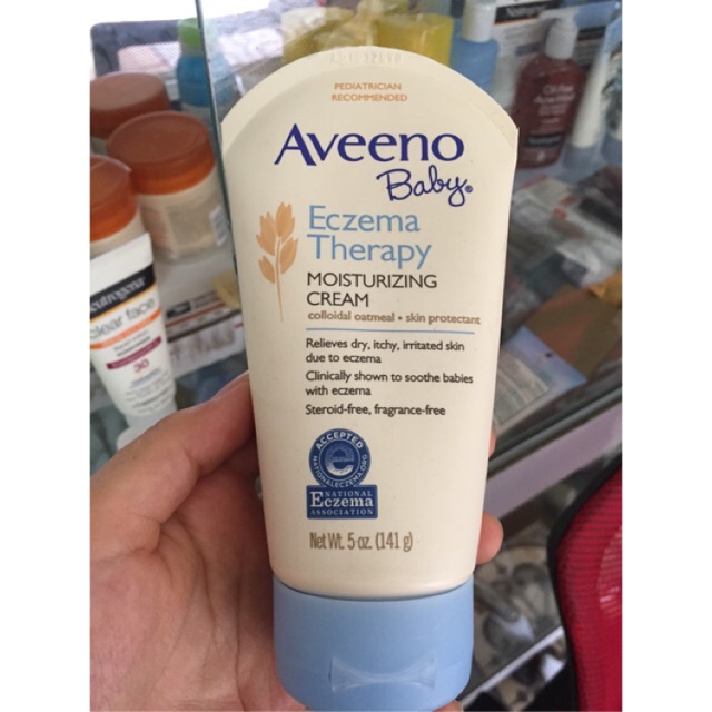 KEM BÔI CHÀM CHO BÉ AVEENO BABY ECZEMA THERAPY MOISTURIZING CREAM (141GR)