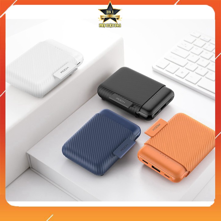 [ BẢN MỚI NHẤT ] Pin Dự Phòng, Sạc Dự Phòng Mini không dây P51 dung lượng 10.000mAh - Chính hãng ROCK