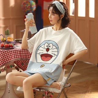 Bộ Đồ Short Nữ Dễ Thương Mùa Hè Doremon Doraemon