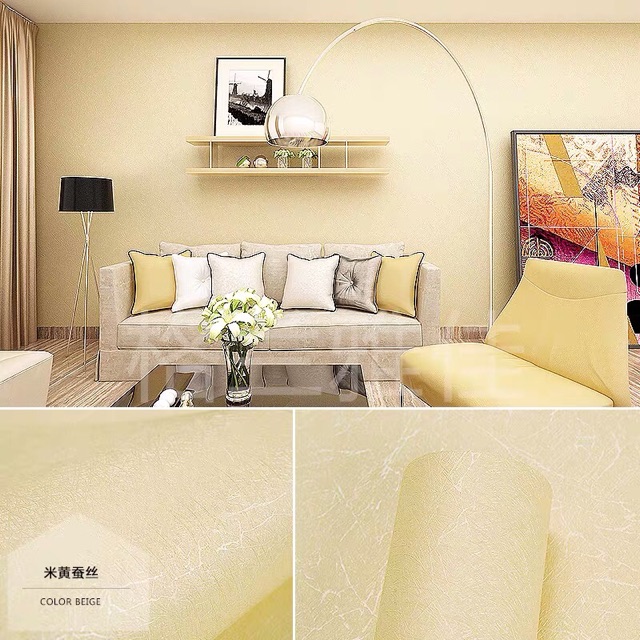 10M decal dán tường vân sợi nổi keo sẵn khổ 60 cm