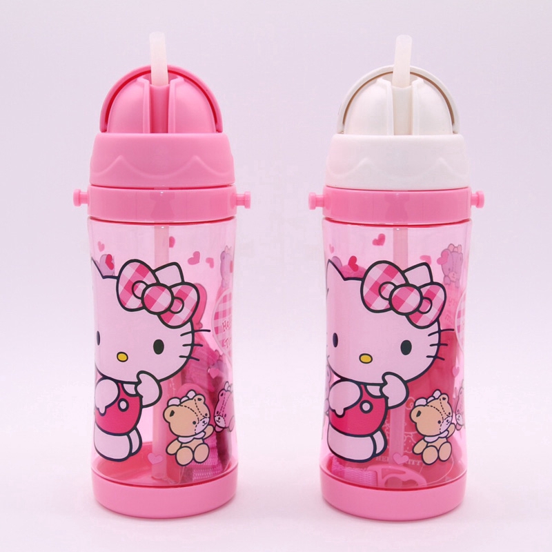 Bình đựng nước bằng nhựa thân thiện với môi trường họa tiết Hello Kitty dễ thương