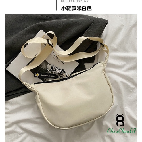 Túi xách đeo chéo phong cách unisex, túi vải Oxford phong cách đơn giản