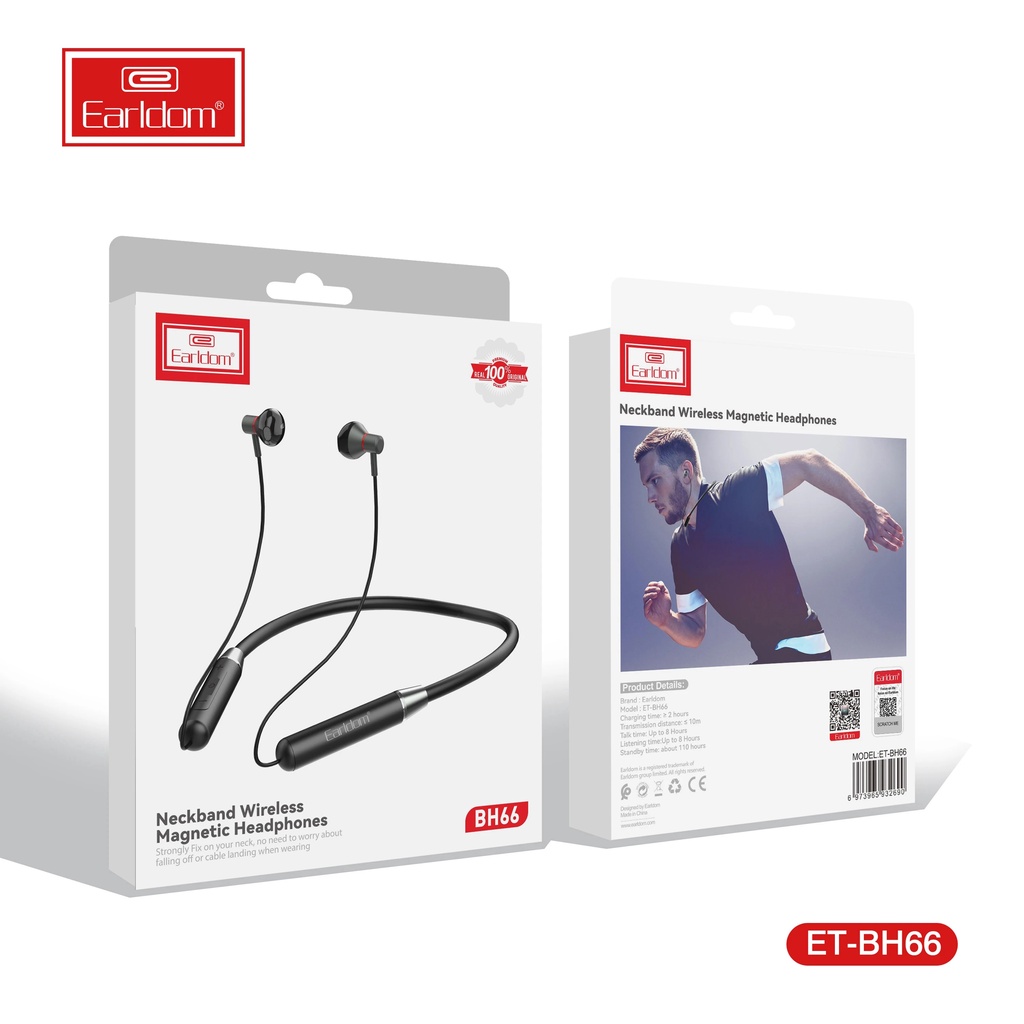 Tai Nghe Bluetooth Đeo Cổ Thể Thao ET-BH66 và ET-BH100 và ET-BH50  Chính hãng Earldom | PKTM247🛑CHÍNH HÃNG EARLDOM🛑