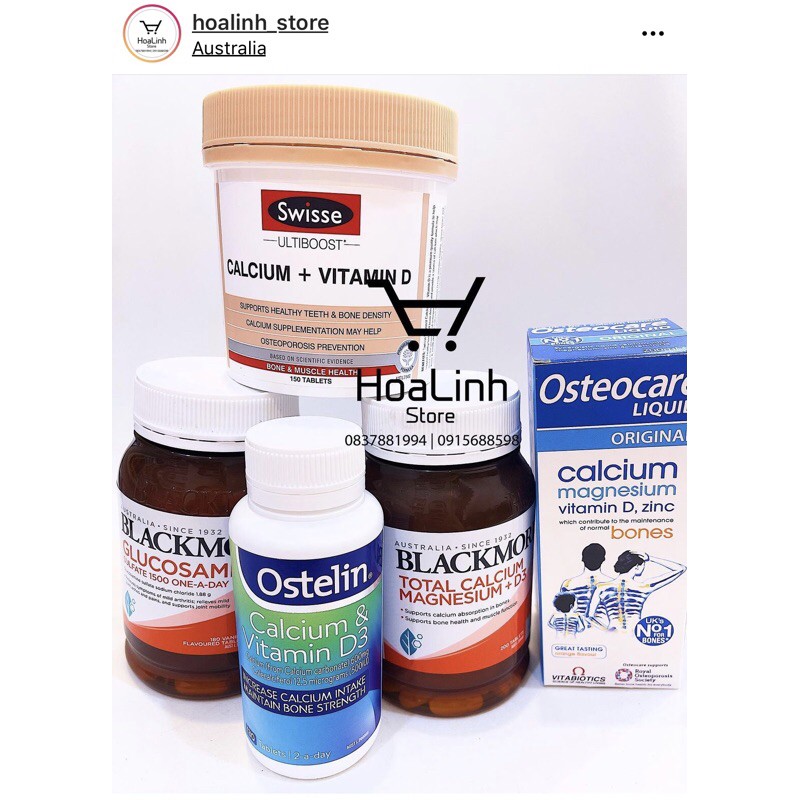 Bổ sung canxi các loại - có phụ thu shopee