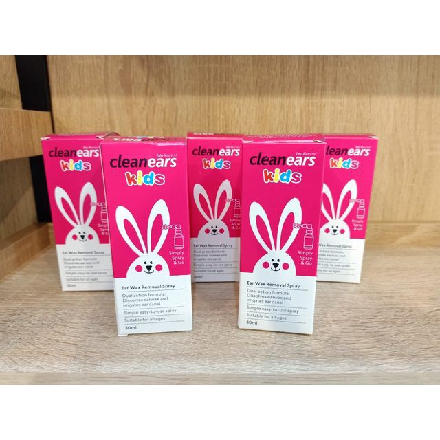Xịt tan ráy Tai Cleanears Kids 30ml cho bé - Hàng Úc
