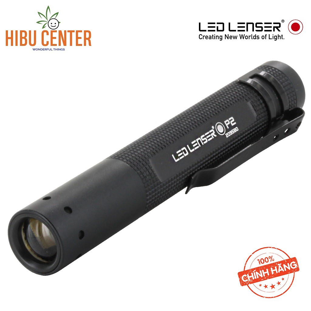 Đèn Pin LedLenser P2 16 Lumen I Cầm Tay, Cài Áo, Bỏ Túi Balo Túi Xách I HIBUCENTER