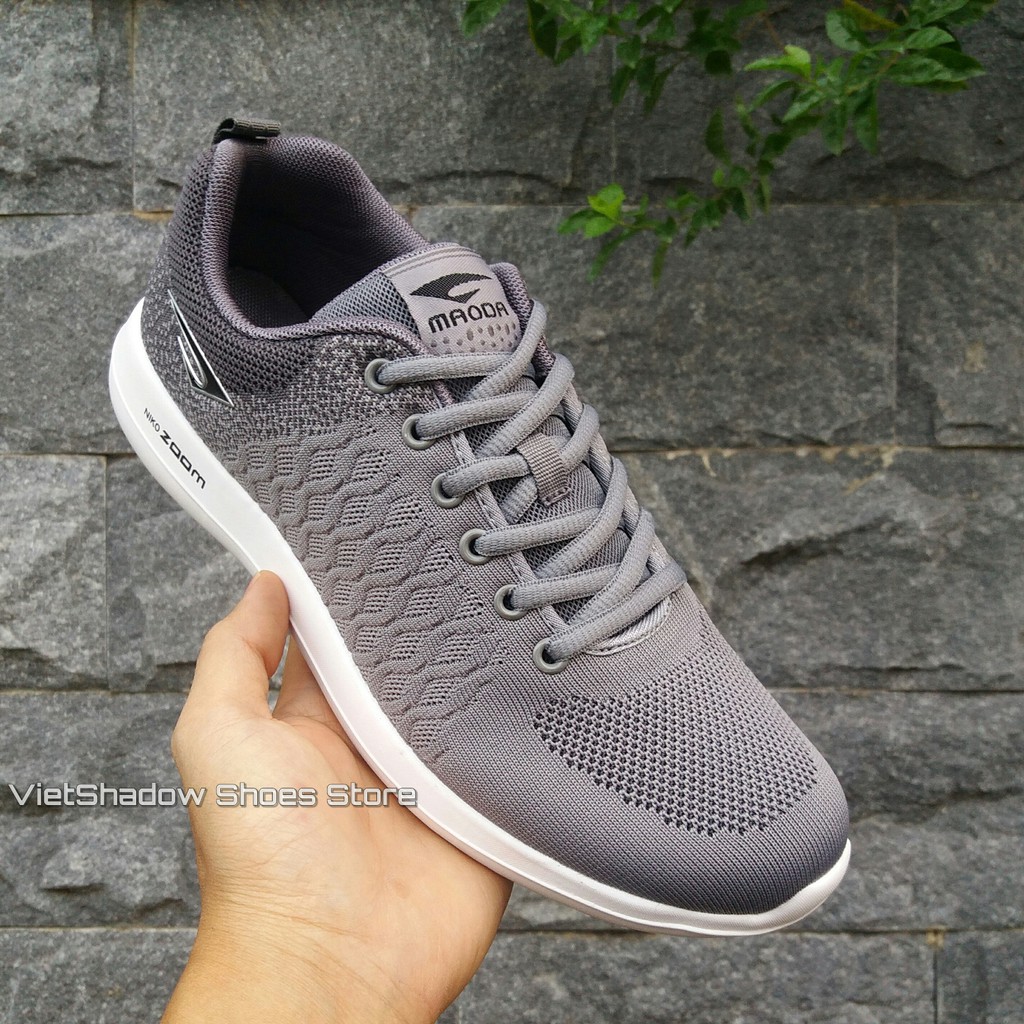 Giày thể thao nam | Sneakers nam thương hiệu Maoda màu đen - Mã SP 2213-ghi