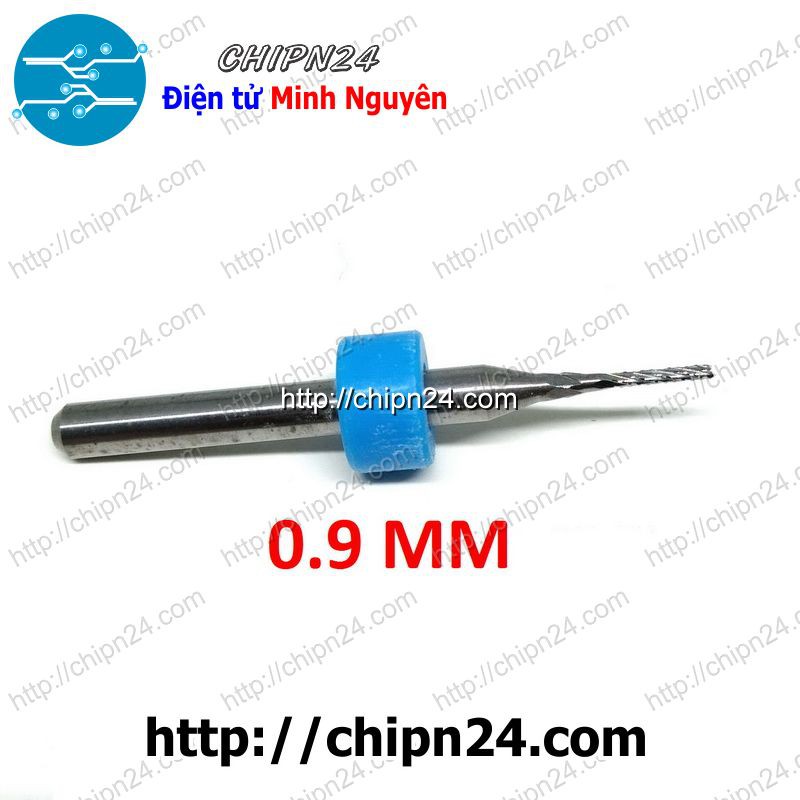 [1 CÂY] Mũi phay mạch in CNC 0.9mm