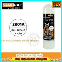 Chai Sơn Phủ Bóng Samurai 2K01A Màu Trong Nhám - Sơn Chính Hãng