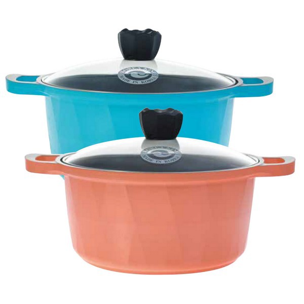 Nồi men Ceramic korea king size 20cm ( 2000IHC ) sử dụng bếp điện từ nhập khẩu hàn quốc