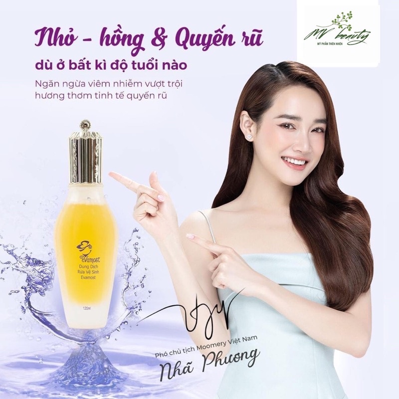 DUNG DỊCH VỆ SINH EVAMOST nhỏ-Hồng quyến rũ