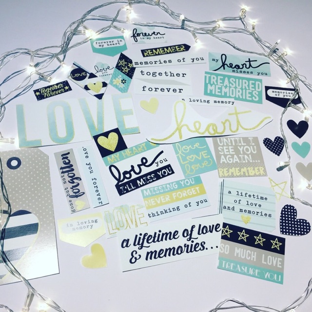 Sticker trang trí Heart &amp; Love [Dán bằng keo sữa/Băng dính xốp]