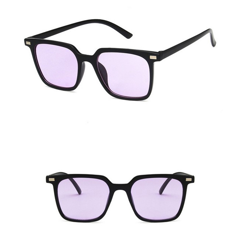 Kính mát hình vuông màu kẹo phong cách retro Hàn Quốc cho nữ