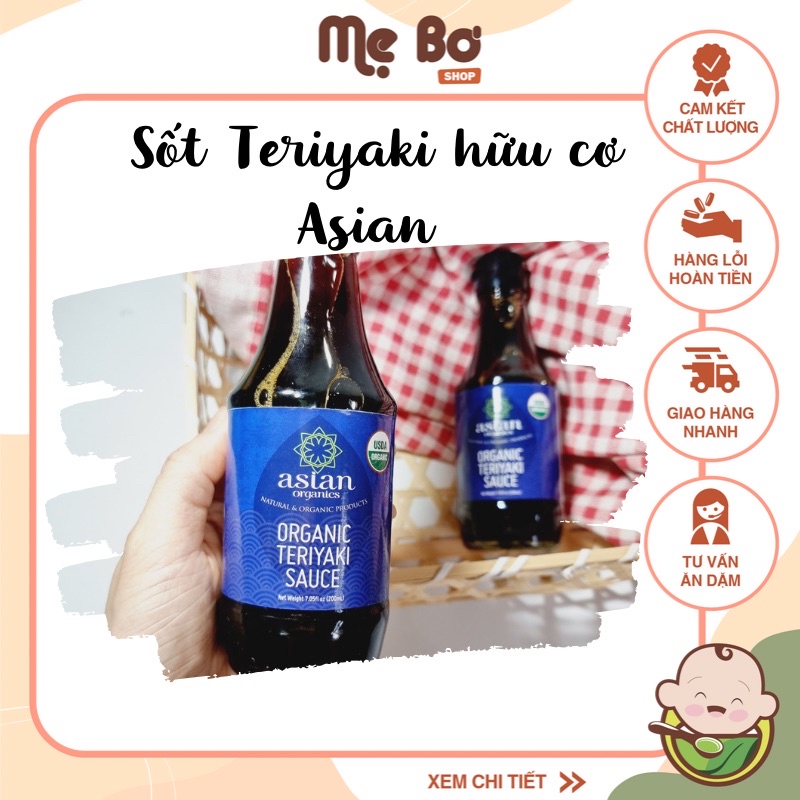 [ASISAN ORGANICS] NƯỚC TƯƠNG TERIYAKI HỮU CƠ 200ML