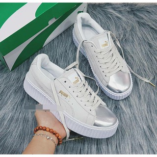 [FULLBOX] Giày thể thao PUMA SUEDE PLATFORM mũi BẠC