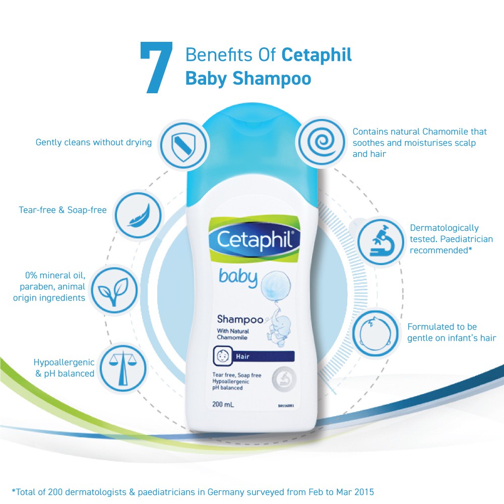 Dầu gội Cetaphil dịu nhẹ cho bé - Cetaphil Baby Shampoo 200mL