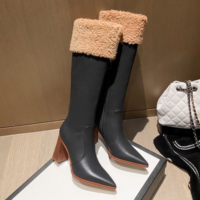 👢👢Boots Cao Gót Cao Cấp Phối Lông Cừu Ám Áp👢👢